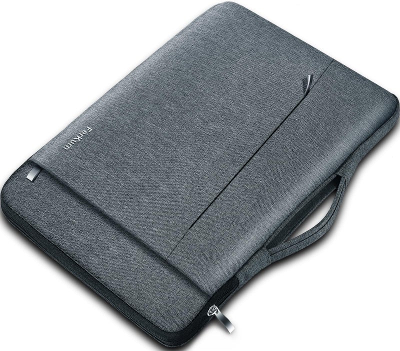 Ferkurn Laptop Case Sleeve for Men Women Chromebook Case Compatible with MacBook Air/Pro Lenovo Surface HP Dell ASUS Acer, 15.6 inch, Gray - Image 1